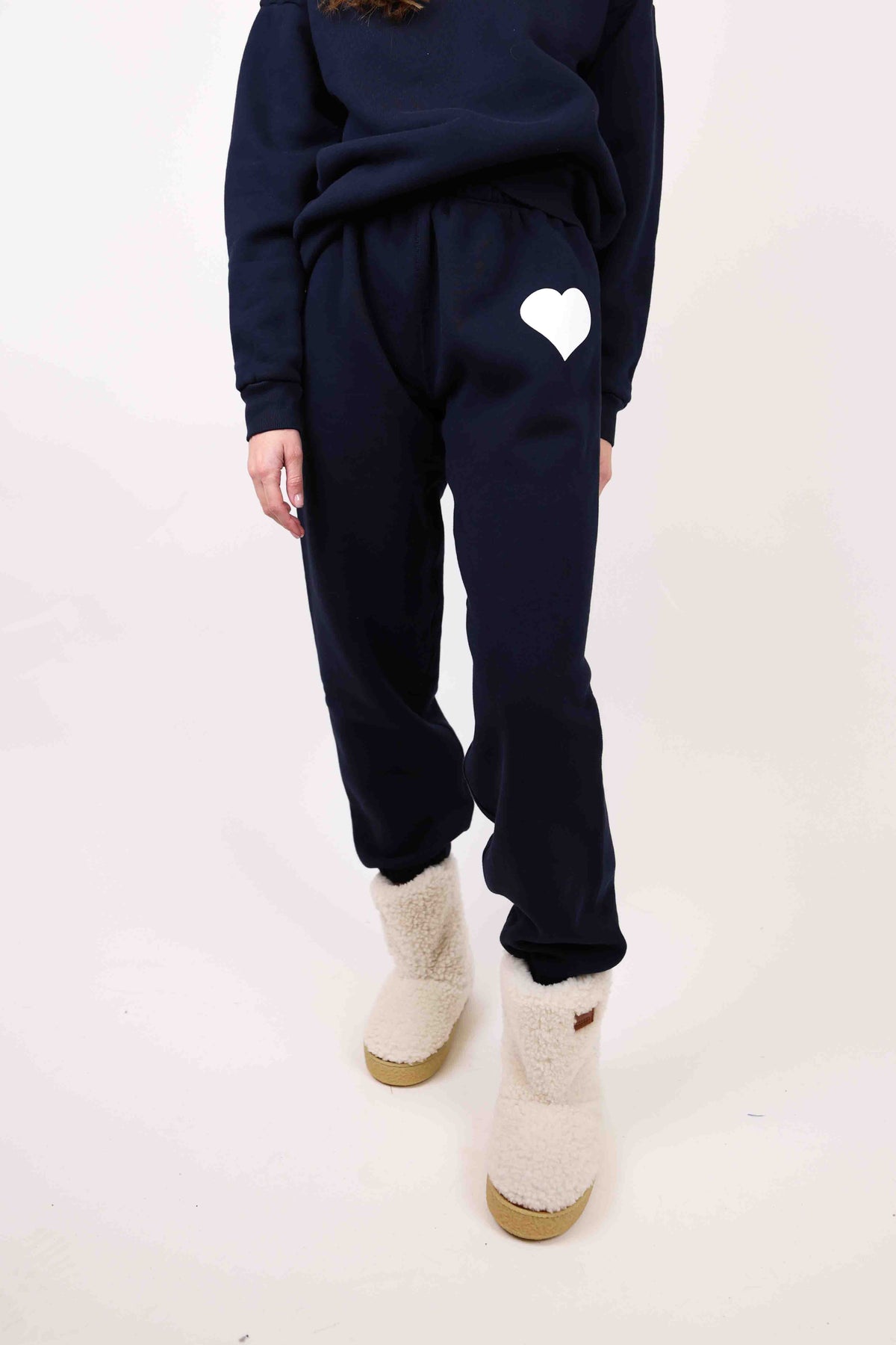 SPRWMN Heart Logo Sweatpants - Navy