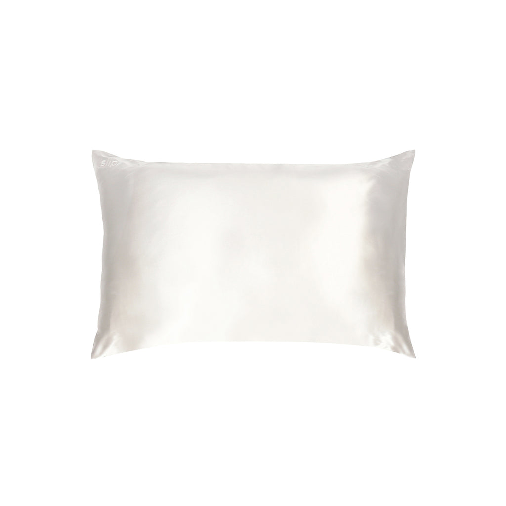 Pure Silk Queen Pillowcase - White