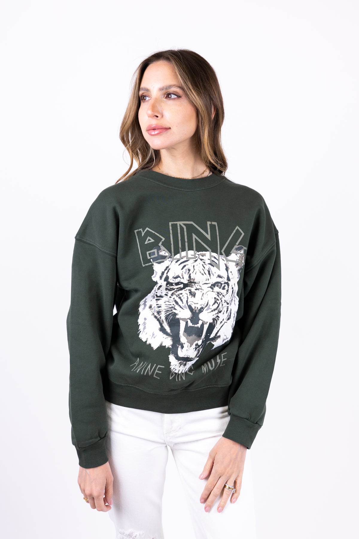Anine Bing Tiger Graphic Sweatshirt