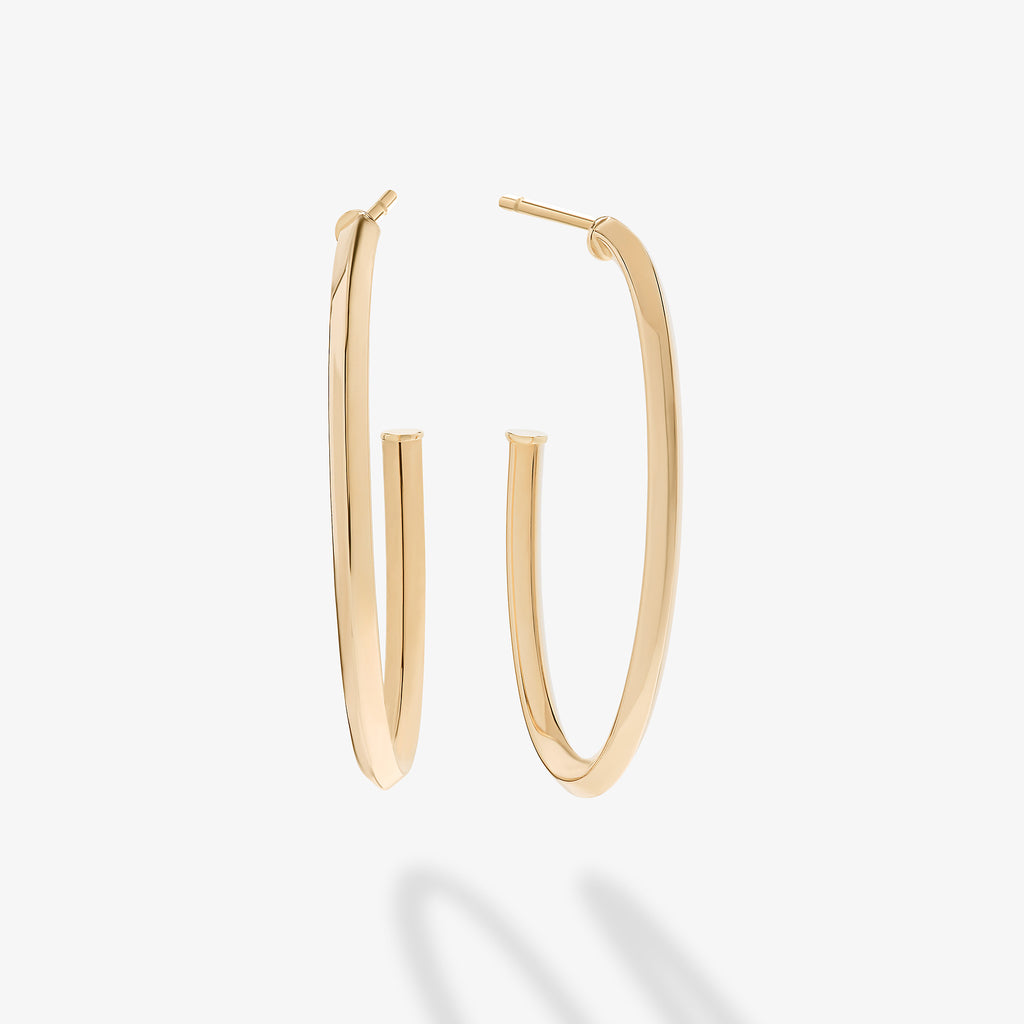 Thin Oval Hoops