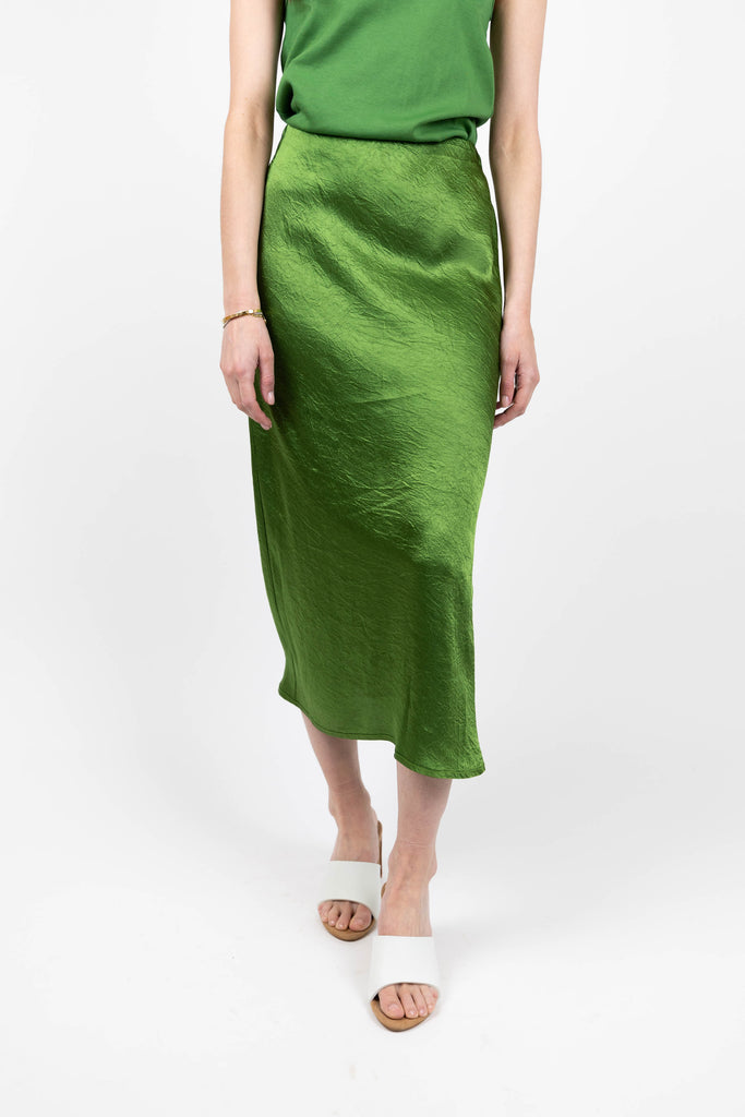 Textured Satin Skirt