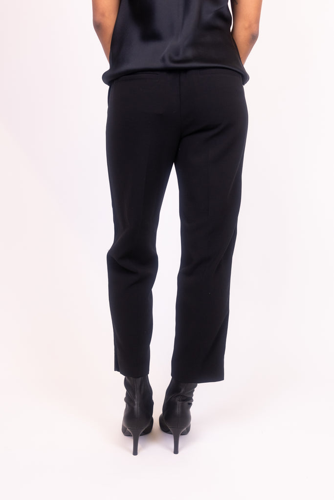 Mid Rise Velvet Strapping Pull On Pant