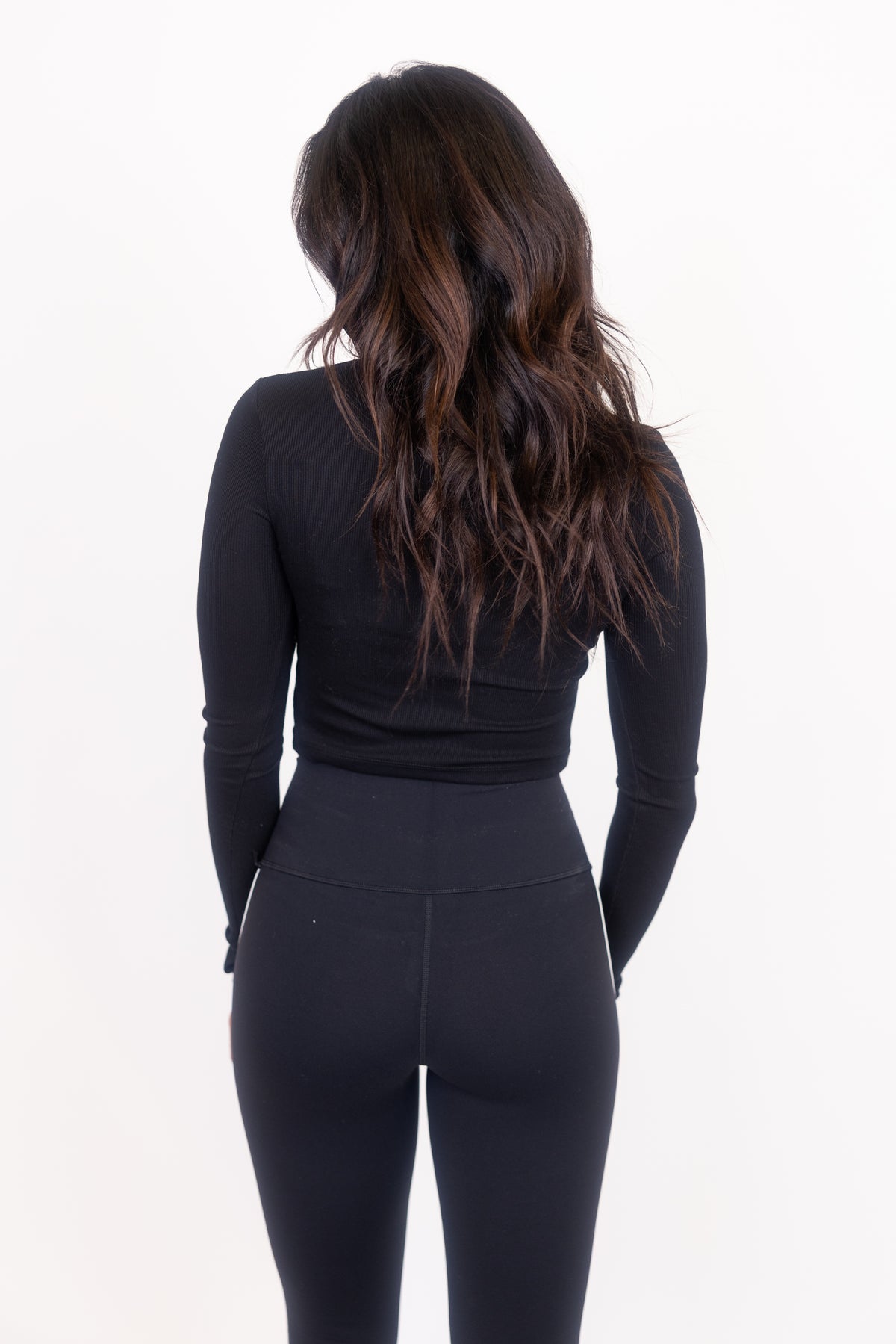 Louise Rib Long Sleeve Crop | cake