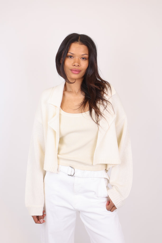 Tyra Relaxed Collared Cardigan