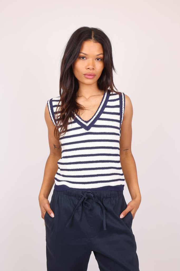 Meghan Stripe Vest