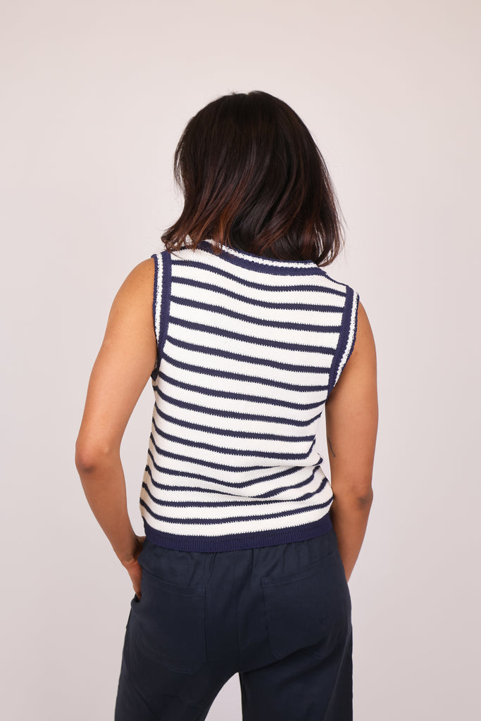 Meghan Stripe Vest