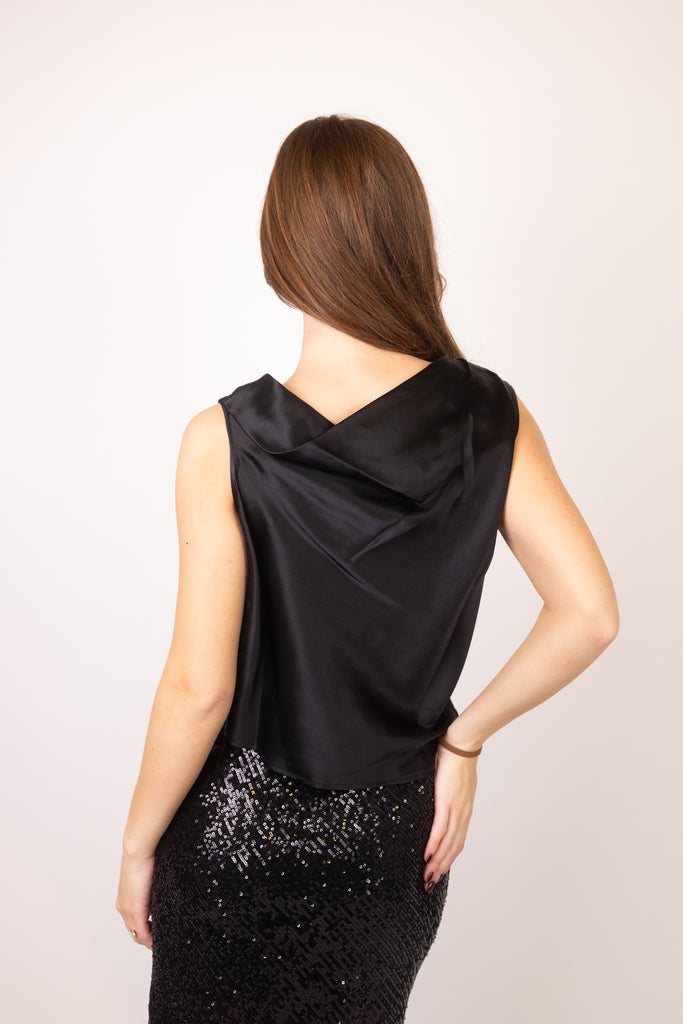 Silk Bias Off Shoulder Top