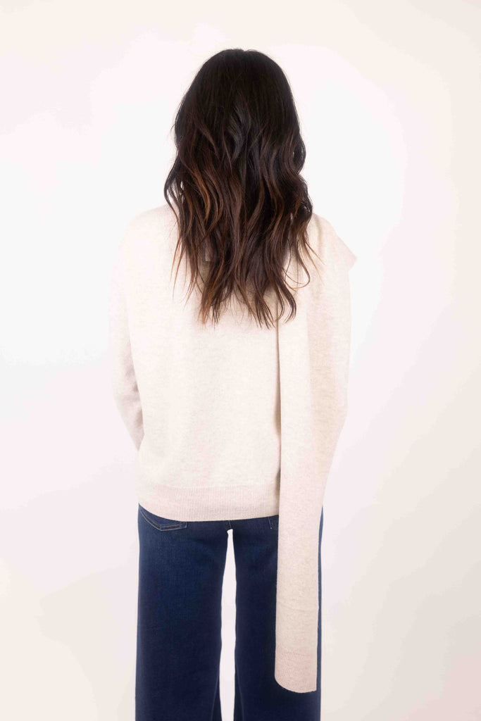 Draped Crew Neck
