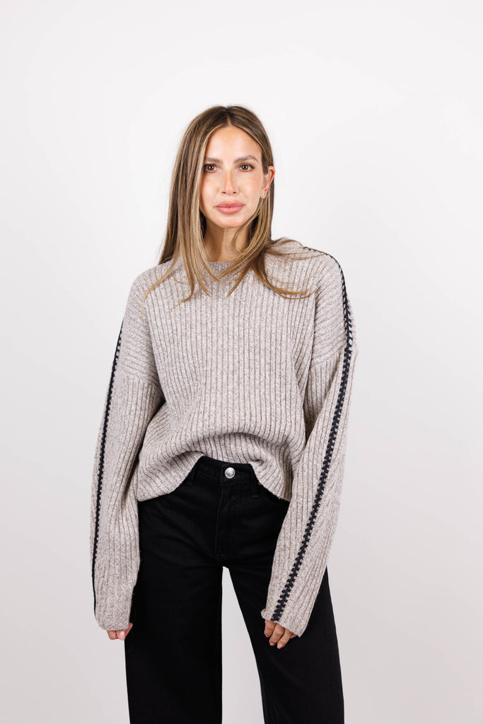 Ingrid Wool Crewneck Sweater