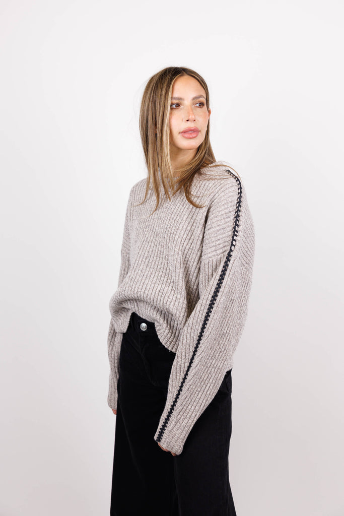 Ingrid Wool Crewneck Sweater
