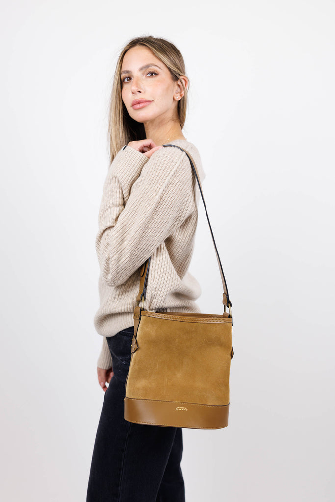 Isabel Marant Samara Suede & Leather Bucket Bag