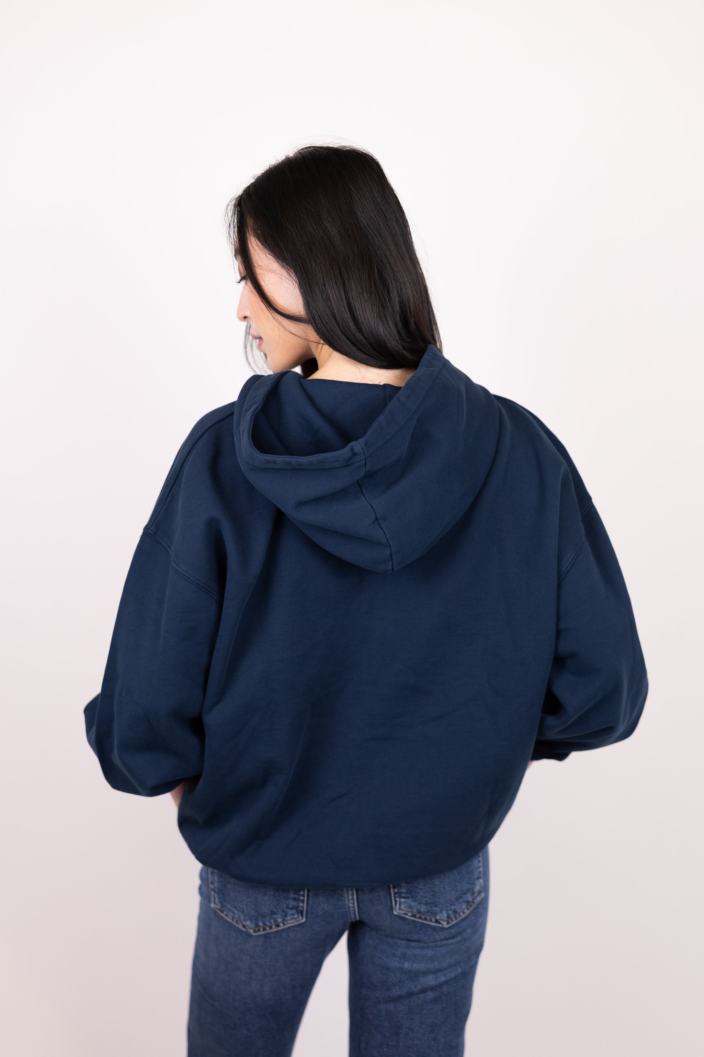 Anine Bing Harvey Sweatshirt Melrose Stencil Navy | cake