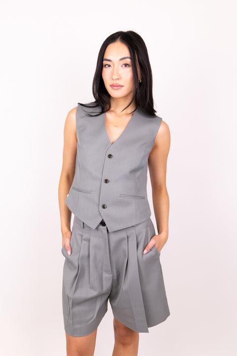 未使用◎bibiy ANGIE SLEEVELESS JACKET Anine Bing Mario Vest Sage | cake