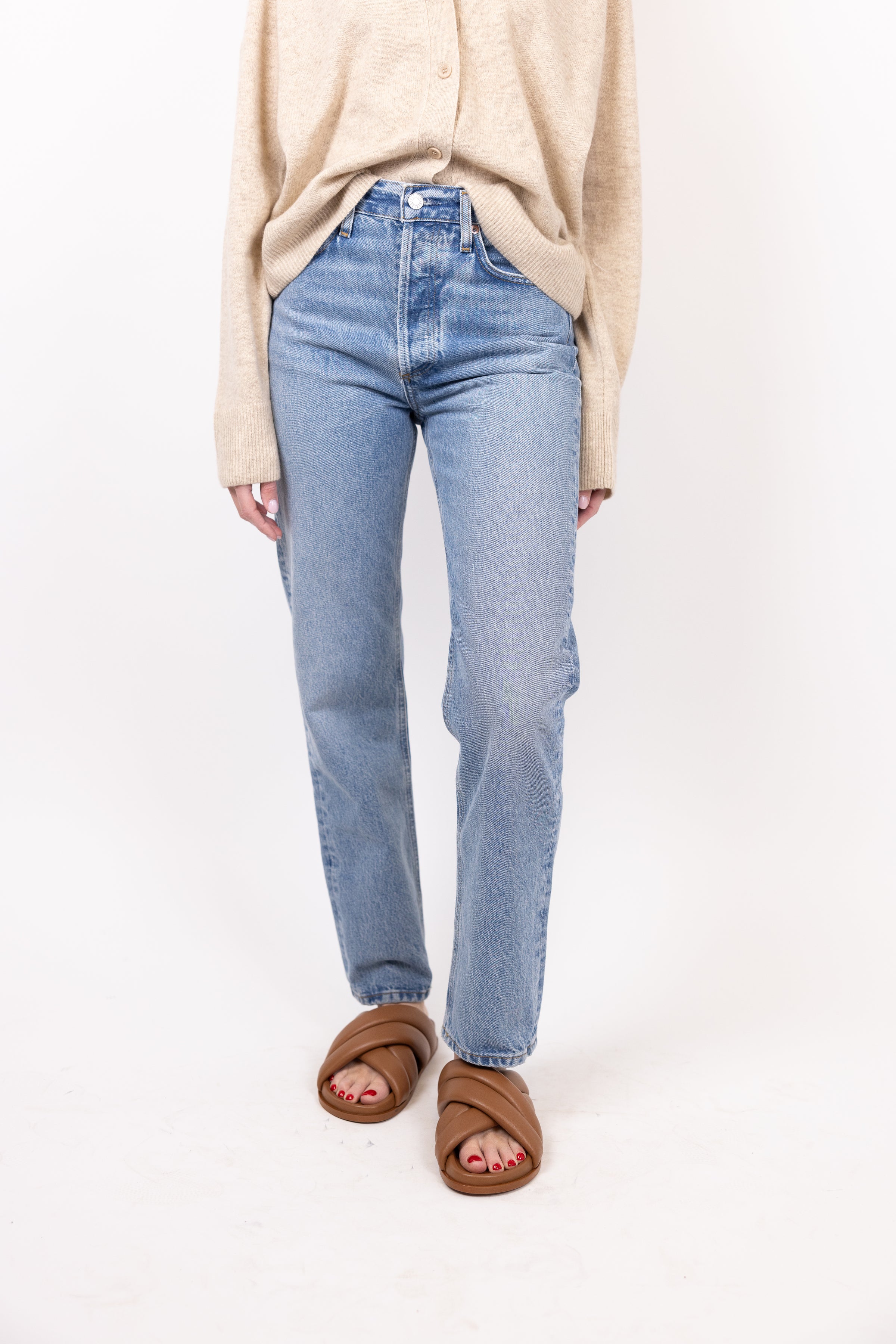 96paleco【パレ子 DAMNGOOD!! Ver.】 AGOLDE 90's Pinch Waist High Rise Straight | cake