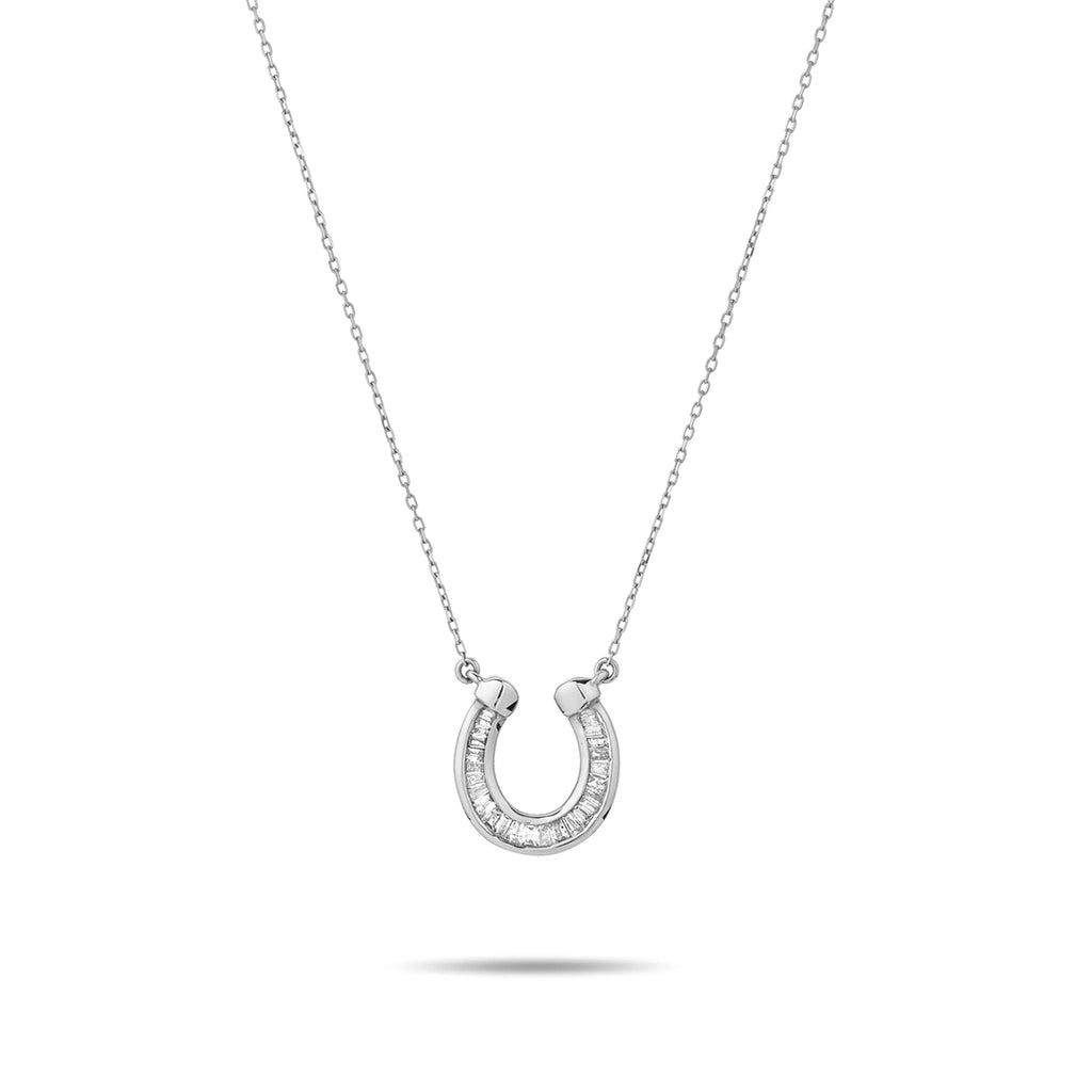 Baguette Horseshoe Necklace