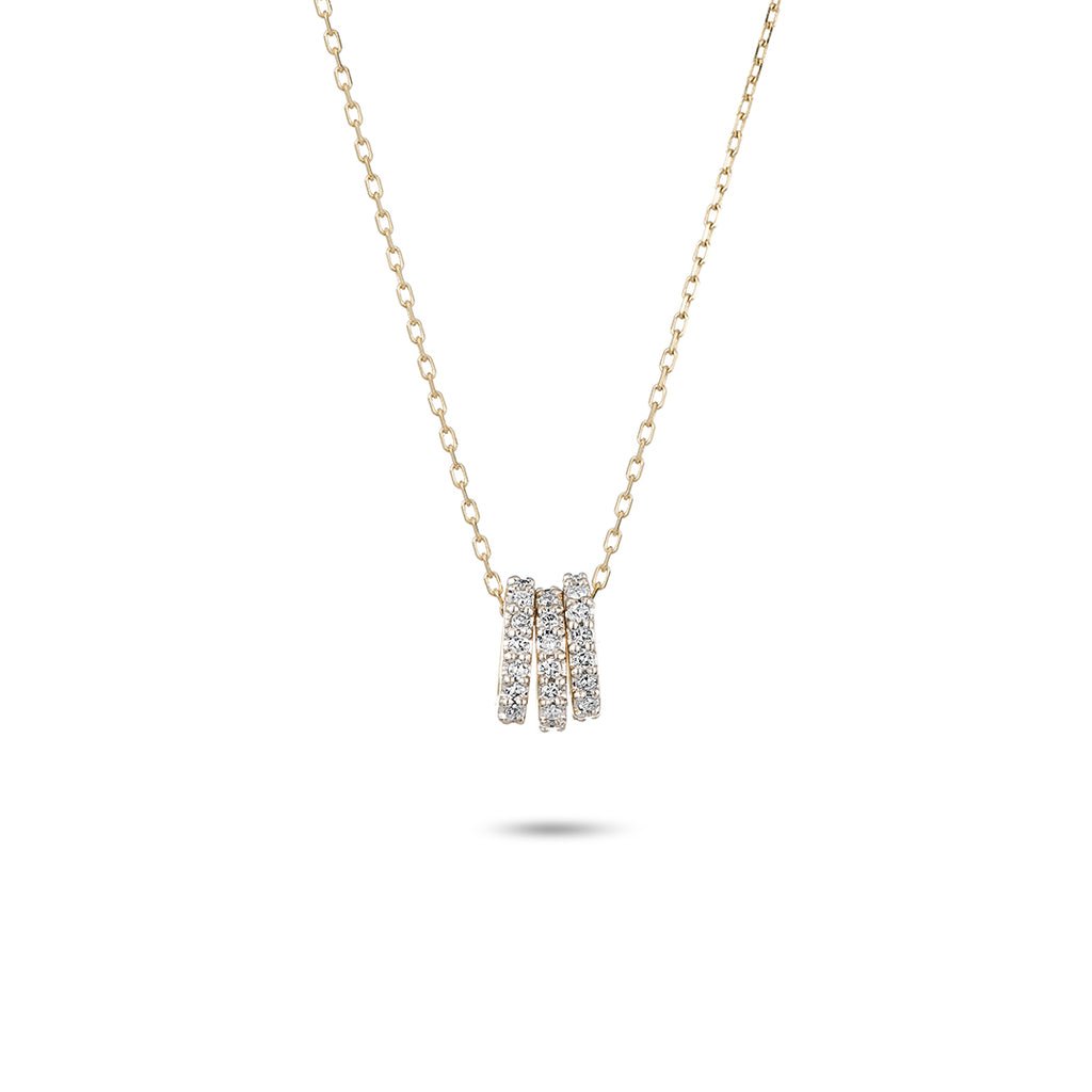 Bead Party Diamond 3s Company Necklace