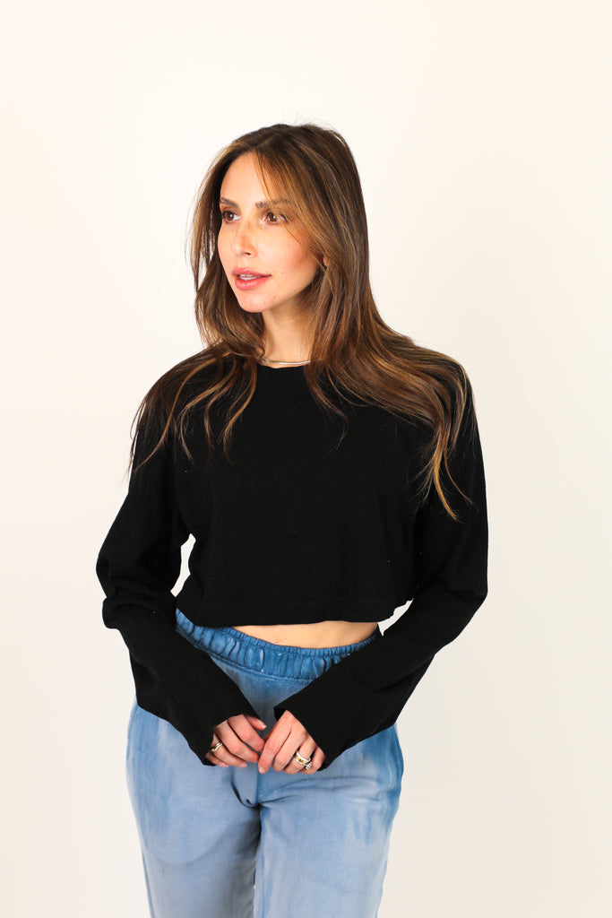 Tokyo Long Sleeve Crop Tee