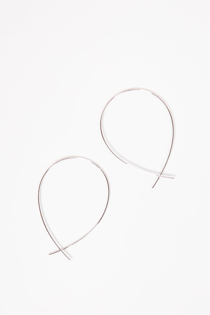 Small Upside Down Hoops