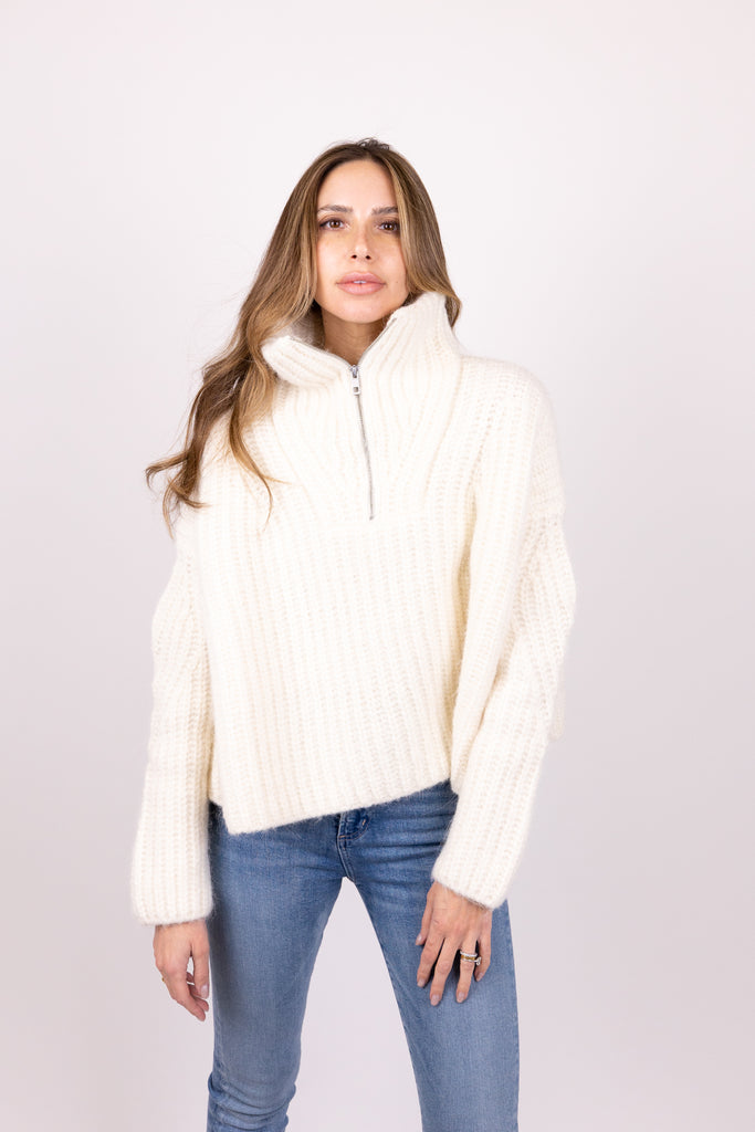 Hannah Half Zip Sweater