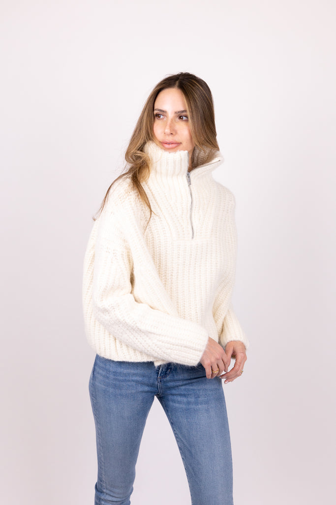 Hannah Half Zip Sweater