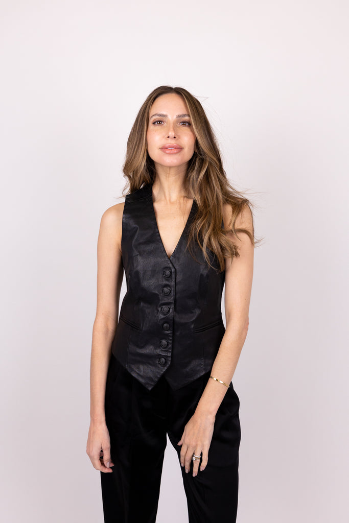 Vanessa Leather Vest