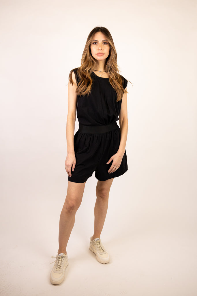 Classic Jersey Romper with Twist Detail