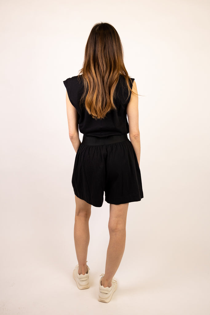 Classic Jersey Romper with Twist Detail