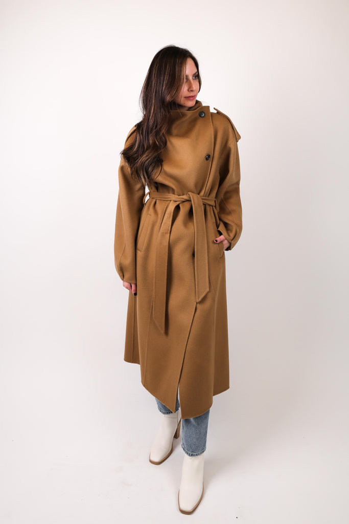 Double Breasted Wrap Coat