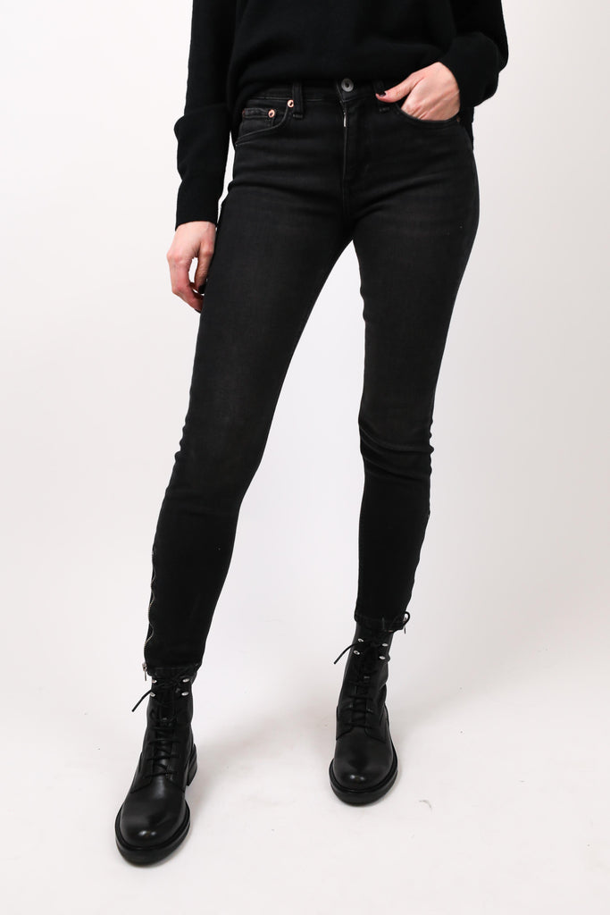 Cate Mid-Rise Ankle Skinny with Zips