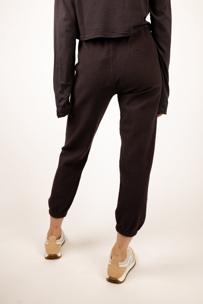 Embroidered Plush Sweatpant